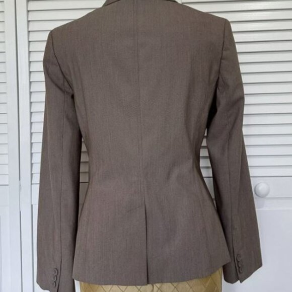 Express Design Studio Tailored Blazer in Taupe - Picture 2 of 9